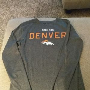 Boys Denver Broncos Long Sleeve Polyester Shirt